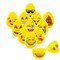 Set of 12 Fun Face Plastic Fillable Hinged Easter Eggs 2.25 Inches